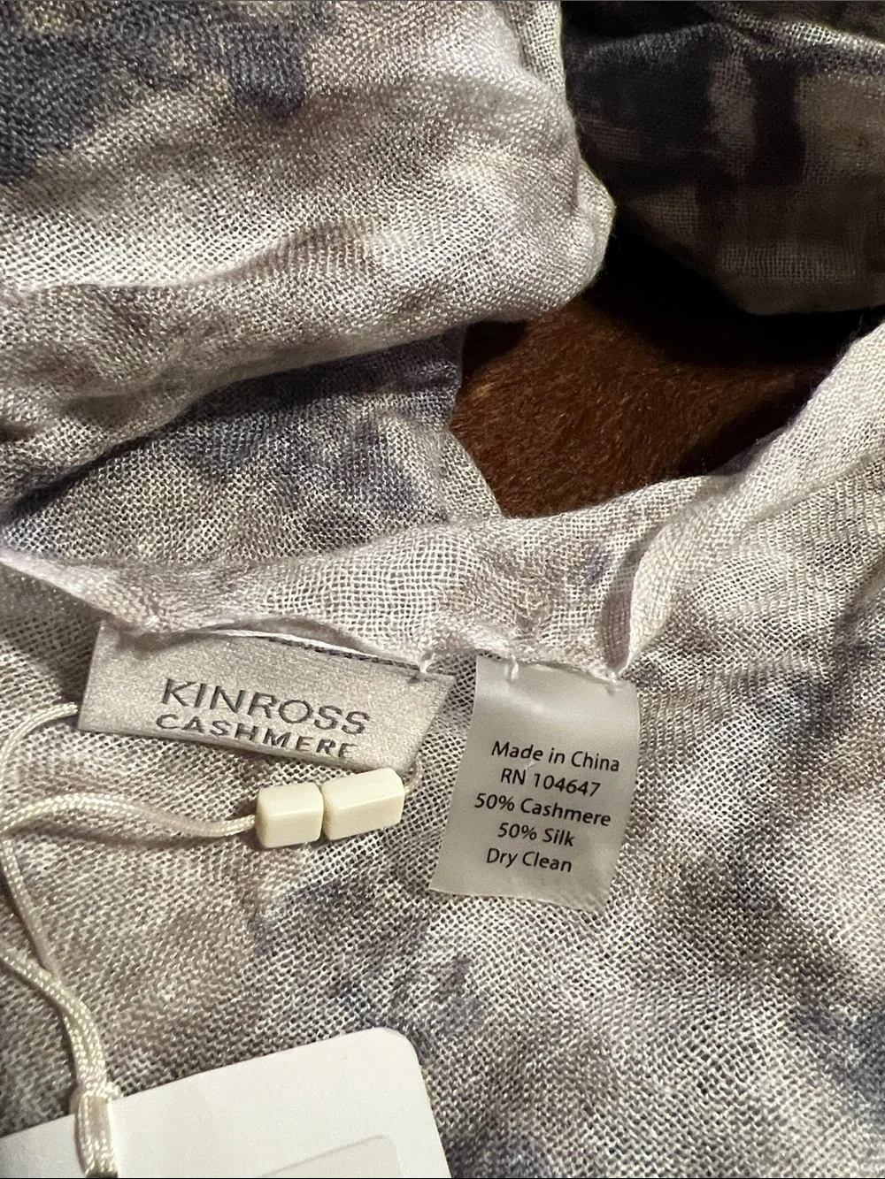 NWT Kinross Silk Cashmere Scarf Lightweight